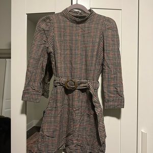Zara plaid dress